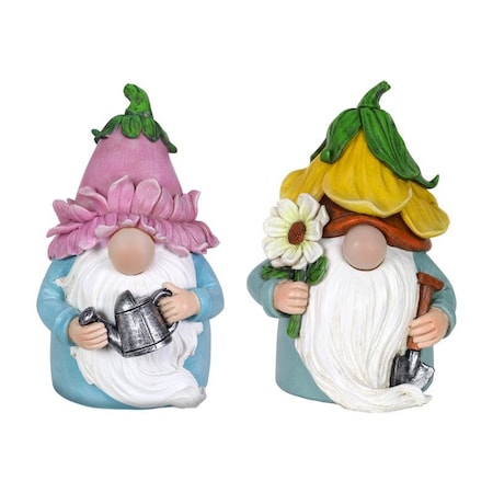Exhart Exhart Resin Multi-color 7.48 in. Gnome Garden Statue 70791-A